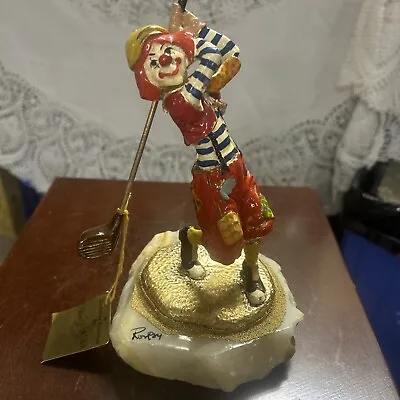Ron Lee Signed Clown Sculpture Swinging Golf Club-Flaw • $25.90