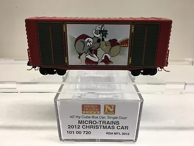 N Scale Micro Trains MTL 101 00 720 Micro Trains 2012 Christmas Box Car • $45