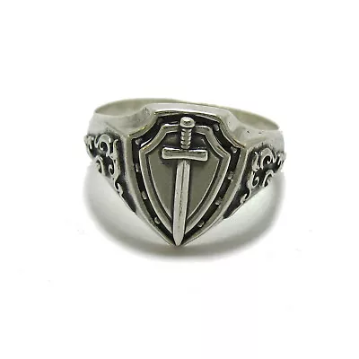 Genuine Sterling Silver Men's Ring Hallmarked Solid 925 Sword R001787 • £22