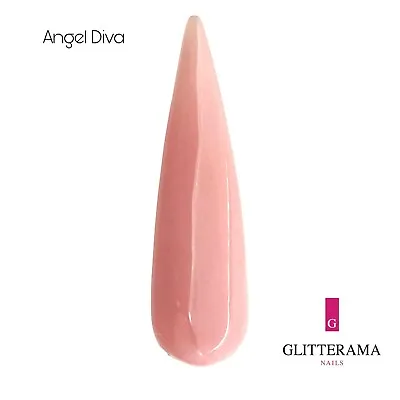 ANGEL DIVA Coloured Acrylic Powder Glitterama Nails Pink Cream Natural Nude • £2.95