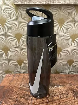 $21.95 • Buy Nike Hypercharge Water Bottle In Anthracite And White With Straw - 710ml / 24oz