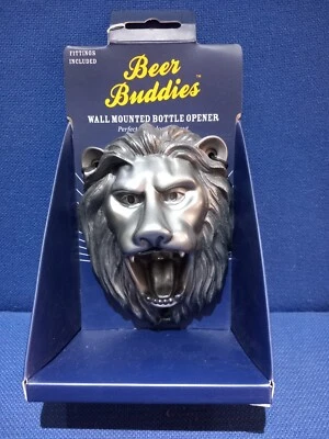 £20 • Buy Brand New Beer Buddies Wall Mounted Bottle Opener Lion  Man Cave,gift