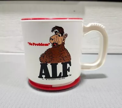 Vintage 1987 Alf “No Problem” Mini Max Plastic Coffee Cup Mug Lid USA F4  • $15.95