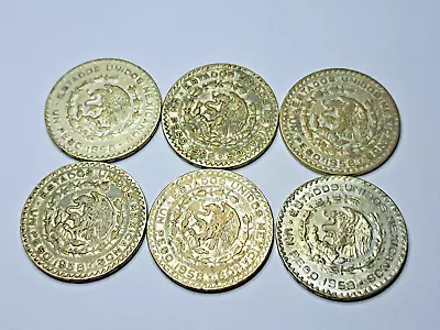 Mexico  1959  Un  Silver Peso Coin Will Receive One Random Pick Coin # 59 • $5.99
