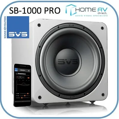 SVS SB-1000 Pro 12  Subwoofer Home Cinema Hifi 325 Watts- Gloss White • £719