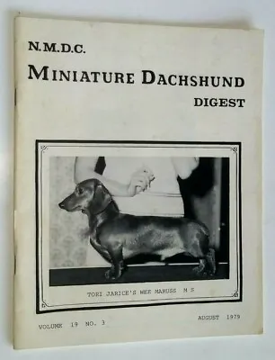 Miniature Dachshund Digest Vol. 19 #3 Aug 1979 Vintage Breed Photos & Articles • $12.77