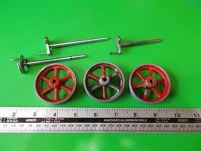 Mamod Live Steam Engine Parts - Mamod 3 Flywheels 3 Cranks TE1 SR1 TW1 SE Etc • £10