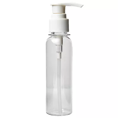 4 Oz Clear PET Cosmo Plastic Bottle With White Pump Top • $4.99