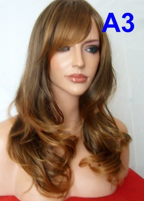 £12.99 • Buy Long Curly Straight Wavy Red Brown Auburn Blonde Plum Women Fashion WIG