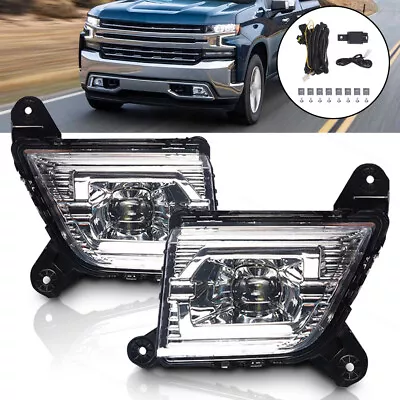 For 2019-2021 Chevy Silverado 1500 Fog Lights LED Lamps With Switch Wiring Kit • $63.25