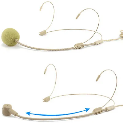 £17.99 • Buy Economy Double Ear-Hook Microphone For Different Wireless Body-Pack Transmitter