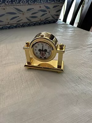 Miniature Mickey Mouse Disney  Mantle Clock Japan Movement Works!  • $12