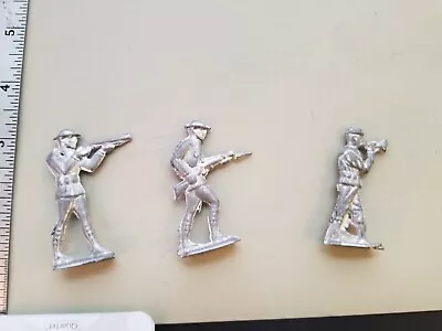 3 Miniature Metal Lead Soldiers Figurines • $5.99