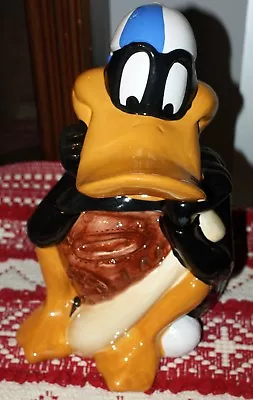 Handsome Daffy Duck Baseball Player Cookie Jar 1993 Warner Bros Looney Tunes  • $18.98