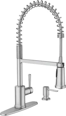 🆕 Moen Indi 87194SRS Pre-Rinse Pulldown Sprayer Kitchen Faucet - Stainless $279 • $137.97