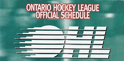 1980's To 2000's OHL Hockey Schedule - U-Pick From List - Teams & Years Choice • $1.42