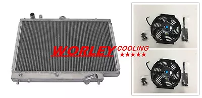 FOR MAZDA FAMILIA GTX 1.8L BP 1989-1994 90 91 92 93 Aluminum Radiator & FANS New • $206