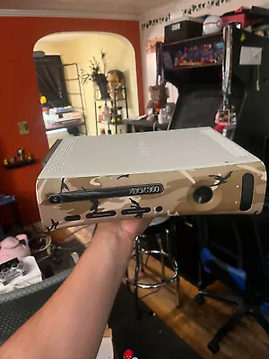 Microsoft Xbox 360 Pro White With Camo Face Plate Console Only • $70