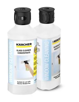 KARCHER 500ml Glass Cleaning Concentrate For Window Vac  Cleaner X 2  • £11.99