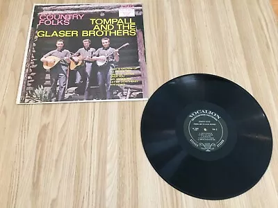 Tompall Glaser & The Glaser Brothers Country Folks 1967 Vocalion LP Plays VG+ • $12