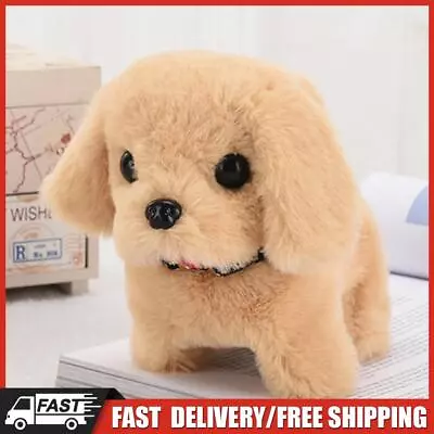 Electronic Robot Dog Walking Barking Tail Wagging Puppy Dog Plush Toy Kids Gift • £6.36