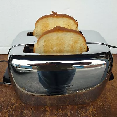 ⭐️See Video~1950's Vintage GE General Electric  Chrome Pop Up Toaster  92T82 • $49.95