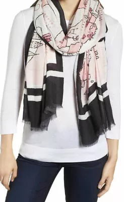 Kate Spade USA Map Scarf NWT • $49.89