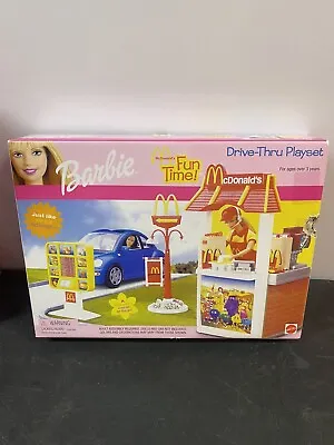 BARBIE MCDONALD'S Fun Time Restaurant Drive-Thru Playset • $200