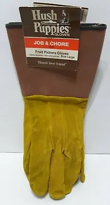 Vintage Hush Puppies Job And Chore Fruit Pickers Gloves-Large • $12.99