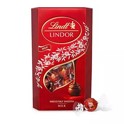 Lindt Lindor Milk Chocolate Truffles Box Extra Large - Approx 48 Balls 600g -... • £11.27