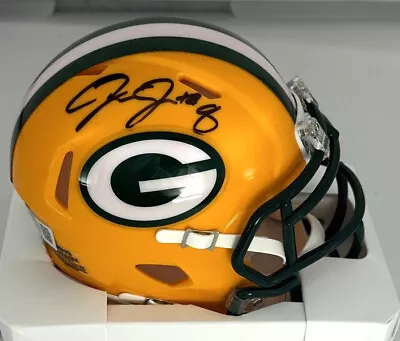 Packers Running Back JOSH JACOBS Signed Riddell Speed Mini Helmet AUTO - BAS • $189.99