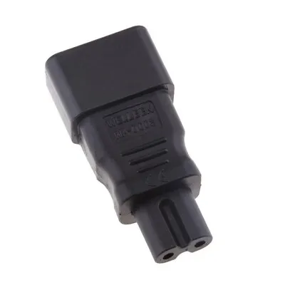 C14 To C7 Connector IEC 320 Male To Female Power Plug Adapter Converters • £4.99