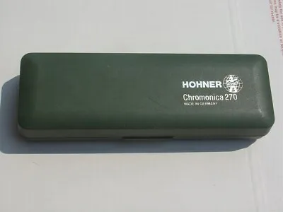 Vintage M. Hohner 270 Super Chromonica Key Of C Chromatic Harmonica Germany Case • $69.95