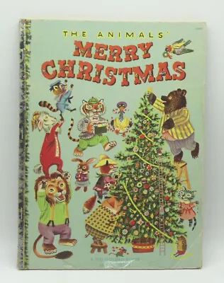 $20 • Buy Xmas Richard Scarry The Animals Merry Christmas A Big Golden Book In Full Color