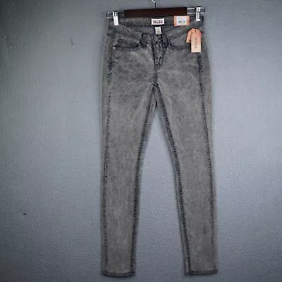 Mudd Pants Corduroy Womens Size 3 Junior Blue Gray Acid Wash Skinny 5 Pockets • $19.99