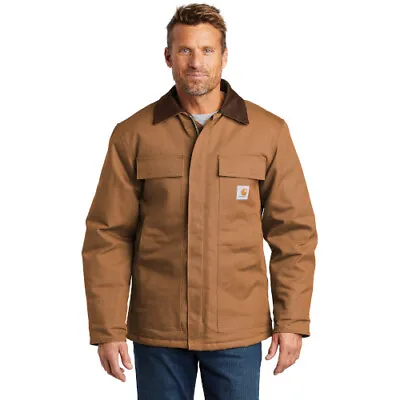 Men's Carhartt Duck Traditional Winter Jacket Arctic Weight Various Sizes Brown • $147