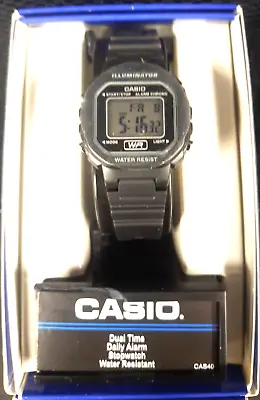 Casio Illuminator LA20WH-1ATC Micro Light Daily Alarm Stopwatch WR Watch -Unisex • $18.99