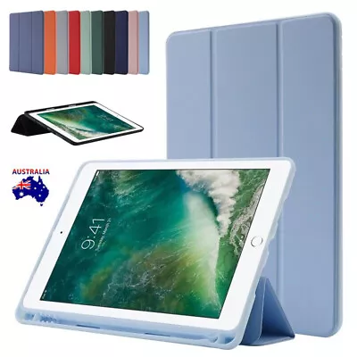 For IPad 10/9/8/7/6/5th Gen Air Pro Smart Flip Leather Case Stand Cover Pen Slot • $21.59