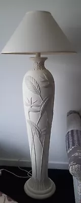 £350 • Buy Vintage 1980s Sculptural Coastal Style Bird Of Paradise Flowers Floor Lamp