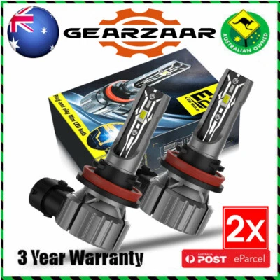 2 * LED Fog Light Bulb H8 H9 H11 Fog Light 6500K Xenon White Super Bright AUS • $13.99