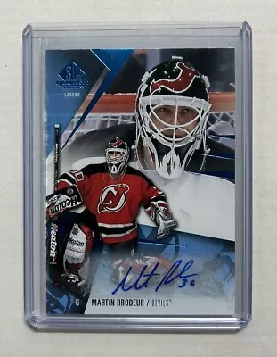 2023-24 SP Game Used Martin Brodeur Blue Auto New Jersey Devils • $27