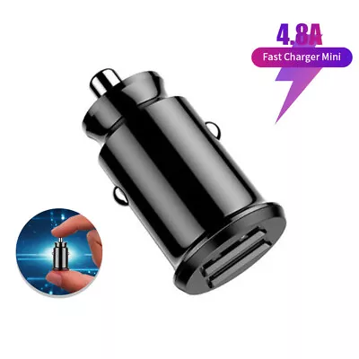 £6.39 • Buy Car Charger Mini 2 USB Port Fast Charge Adapter Flush For IPhone Samsung Galaxy