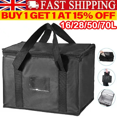 Uk Large Food Delivery Insulated Bags Pizza Takeaway Thermal Warm/cold Bag Ruck • £5.59