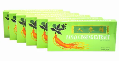 6 Boxes Panax Ginseng Extract Oral Liquid 4500mg Improves Stamina & Memory  • £29.50