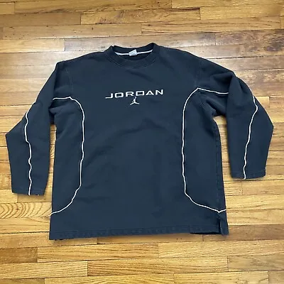 Vintage Y2K Air Jordan Jumpman Embroidered Crewneck Sweatshirt Size 3XL Used VTG • $40