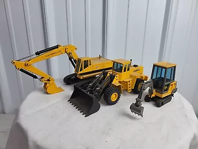 1/50 Joal Toy Caterpilliar 225 Excavator Volvo L160 Loader Jcb 801 Mini Exc. • $11.50