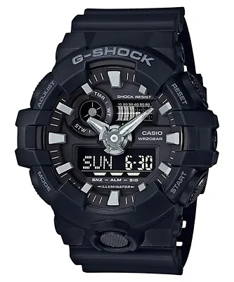 Casio G-Shock Black Analogue/Digital 3D Face Mens Sports Watch GA700-1B • $158.90