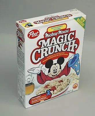 Circa 1980s Post Mickey Mouse Magic Crisp Empty Cereal Box French Made In Canada • $1