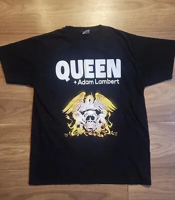 Queen Adam Lambert T Shirt Adult Medium Black 2017 Uk Rhapsody Tour  • £22