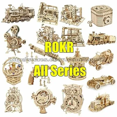 ROKR 3D Wooden Puzzles Model Kits Jigsaw Puzzles Building Diy Toy Gift For Adult • £59.99